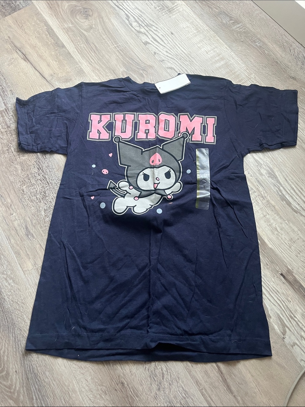 Target Kuromi Graphic Tee in Navy with Pink Accents